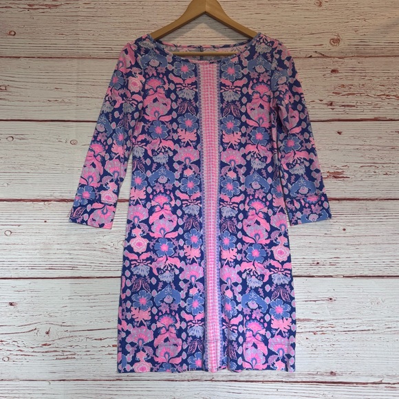 Lilly Pulitzer Marlowe Dress in Iris Blue Werk It Sz XS - Picture 5 of 11